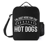 TFDGDGH Im Just Here for The Food Sac Isotherme A Repas Printed Cold Bag Lunch Bag Lunch Bag for Man Insulation Lunch Box Bag