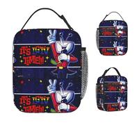 TFDGDGH It's TV Time Tenna Lunch Bag Retro Lunch Box for Girls School Portable Cooler Bag Waterproof Print Thermal Lunch Bags