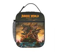 TFDGDGH Jurassic Rebirth Dinosaurs Attack World Thermal Insulated Lunch Bags Covert Mission Reusable Bento Box Thermal Cooler Lunch Box