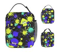 TFDGDGH Splatoons Shoot Video Game Lunch Bag Portable Lunch Box Adult School Custom Cooler Bag Funny Oxford Tote Food Bags