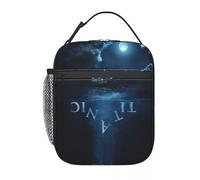 TFDGDGH Titanic Romantic Movie Insulated Lunch Bags Love Story Ocean Food Bag Reusable Thermal Cooler Bento Box for School Office