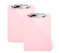 TFDLCG zm 2 Pack Pink Clipboard with Pen Holder,Standard Letter Size A4,Thickened Clip Boards 8.5x11,Cute Clipboards for Women Kids Students,Nurses, School Office Home Supplies