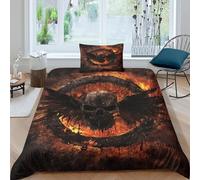 TFEDACVSS 3 Piece ScienceQuilt Cover3D PrintedSkull Anatomy DiagramComforter CoverPillowcaseHidden ZipperSoft MicrofiberBoysSingle（135x200cm）
