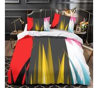 TFEDACVSS Abstract Flames Comforter Cover 3D Design Printed Durable 3 Piece Bedding Set Zipper Digital Duvet Cover Ultra Soft Machine Washable for Kids Teens Adults Women Youth Double（200x200cm）