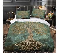 TFEDACVSS Celtic Tree Design Quilt Cover 3D Design Printed Premium 3 Pieces Bed Linen Zipper Closure Comforter Cover Soft Easy Care for Kids Youth Teenagers Adults Women Girls Super king（260x220cm）