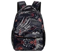 TFEDACVSS Dragon Fantasy ArtDaypack PSchool Backpack ForFantasy Creature Cute Backpack School Bag, Plain Backpack for Eenage Lots Pockets Gym Adjustable Shoulder Strap BookbagOne Size