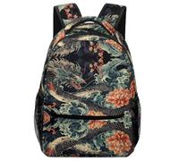 TFEDACVSS Dragon Fantasy ArtDaypack PSchool Backpack ForFantasy Creature Cute Backpack School Bag, Plain Backpack for Teenagers Lots Pockets Trip with Bottle PocketOne Size
