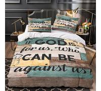 TFEDACVSS Faith-inspiring-quote Comforter Cover 3D Print Extra Soft 3-Piece Bed Set Hidden Zipper Quilt Cover Premium All Season for Adults Women Kids Girls Boys Teens Youth King（220x240cm）