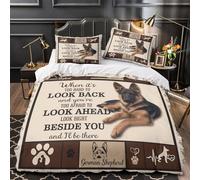TFEDACVSS German Shepherd Poster Comforter Cover 3D Design Printed Super Soft 3 Piece Bedding Set Zipper Duvet Cover Ultra Soft Durable for Kids Adults Teens Women Girls Boys Youth Single（140x200cm）
