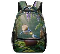 TFEDACVSS Java SparrowDaypack PSchool Backpack Foranimal Cute School Bag, Plain Backpack for Eenage Lots Pockets Trip Adjustable Shoulder Strap BookbagOne Size