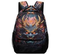 TFEDACVSS Mythical Demon Mask-fantasy Art StyleDaypack PSchool Backpack for Cute Backpack School Bag, Plain Backpack for Teenagers Fashion Casual Lightweight with Bottle PocketOne Size