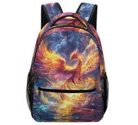 TFEDACVSS Phoenix Bird MythDaypack PSchool Backpack ForFantasy Creature Cute Backpack School Bag, Plain Backpack for Teenagers Lots Pockets Trip with Bottle PocketOne Size