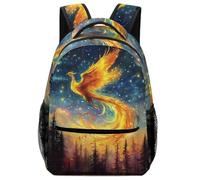 TFEDACVSS Phoenix Bird MythDaypack PSchool Backpack ForFantasy Creature Cute Backpack School Bag, Plain Backpack for Teenagers Fashion Casual Gym with Side PocketsOne Size