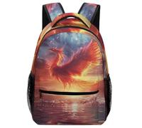 TFEDACVSS PhoenixDaypack PSchool Backpack ForFantasy Creatures Cute Backpack School Bag, Plain Backpack for Eenage Fashion Casual Gym with Side PocketsOne Size