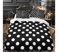 TFEDACVSS Polka Dots Pattern Duvet Cover 3D Design Printed Hypoallergenic 3 Pieces Bedding Set Zipper Quilt Cover Ultra Soft Durable for Teens Kids Girls Boys Women Adults Single（140x200cm）