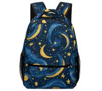 TFEDACVSS StarryNightSwirls-ArtisticCosmicDesignDaypack PSchool Backpack for Cute Backpack School Bag, Plain Backpack for Eenage Fashion Casual Trip with Side PocketsOne Size