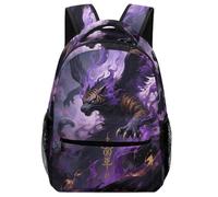 TFEDACVSS TigerDaypack PSchool Backpack ForMythical Animals Cute School Bag, Plain Backpack for Eenage Fashion Casual Work with Side PocketsOne Size