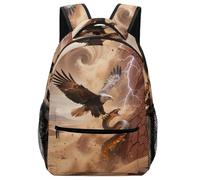 TFEDACVSS White-tailed EagleDaypack PSchool Backpack Foranimal Cute School Bag, Plain for Eenage Lots Pockets Lightweight with Bottle PocketOne Size