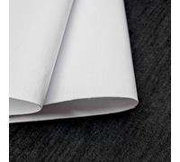 TFG Heavyweight Iron On Buckram Fusible Woven Cotton Extra Stiff 650 GSM Double Layer Fabric Backing Interfacing 90cm Wide Easy to Use Single Sided (50 cm)