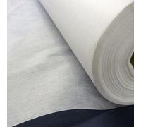 TFG Iron On 140cm Wide Fusible Interfacing Fabric Lightweight White by The Metre Precut Length Premium Quality Backing Heat & Bond Sewing Crafts (1 Metre)