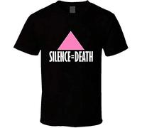 TFHsedftr3 WESD Silence Equals Death Funny Dallas Buyers Club Popular Movie T Shirt XL Black Black L