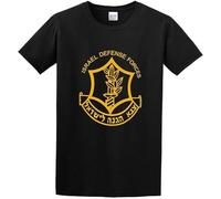 TFHsedftr3 YIMENG IDF Zahal Israel Military Army Defense Forces Cotton T Shirt Mens Black XXL