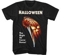 TFHsedftr3 YYJ Halloween The Night He Came Home Adult T Shirt Great Movie Black S
