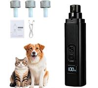 TFITWL catlabo Cat Nail, Safe Cut Cat Nail Trimmer, Nail Trimmer, Two Adjustable with 360° Grinding Settings, Low-Vibration Ultra-Quiet Under 40db ＆ Powerful Enough for All Cats ＆Dogs (Black)