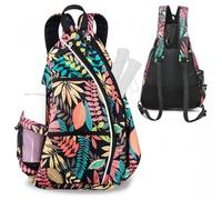 TFixol Adjustable Sling Backpack for Pickleball Tennis Badminton Lightweight Gear Carry Bag On-The-Go Players