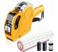TFixol Multifunctional ABS Commodi Price Label Pr 8 Bits Practical Supermarket Price Marker Single Row Coding Commissary Manual Price Marker