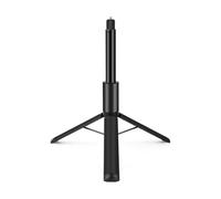 TFixol PU497B 1.22m/48inch Selfie Stick Tripod Stand Extentable Tripod with 1/4 Inch Screw Replaceme for X4/X3/X2 Vlog Live Streaming Selfie Video Black