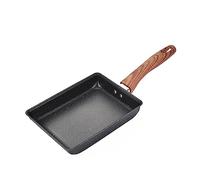 TFixol Tamagoyaki Pan Japanese Omelette Non-Stick Egg Frying Multi-Functional for Steak Pancake Stir-Fry Lasagna Cake with Uniform Heat Conduction One-Piece Molding -Hole Ergonomic Handle