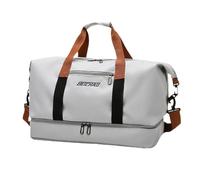 TFixol Travel Bag Large Sports Bag Men Women Travel Bags with Wet Compartme and Shoe Compartme for Travel Holiday Gym Sports Fitn Duffel Bag Light Grey