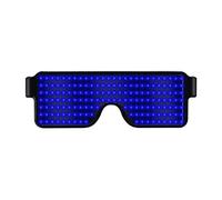 TFixol USB Chargeable Light Glasses Glasses Fashionable Luminous Eyeglasses Glowing Glasses for Daily Decoration Bar Club KTV Par Costumes Blue Blue