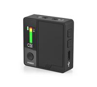 TFixol Voice Changer Built-in Mic Portable Voice Changer Device with 11 Sound Effects Color Screen Display L Broadcast Handheld Clip-On Microphone Sound Effects for Phone Laptops Computer Black