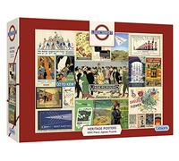 TfL Heritage Posters | 1000 Piece Jigsaw Puzzle | VIntage London Transport | Sustainable Jigsaw Puzzle for Kids & Adults | Premium 100% Recycled Board | Great Gift for Adults | Gibsons Games
