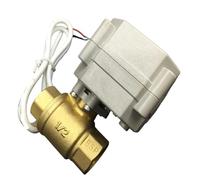 TFM15-B2-C Singal 0-5V 0-10V or 4-20mA Brass 1/2'' Proportional Valve DC9-24V 2 Way DN15 for Water Modulating Control(DN8 NPT Thread,Output PWM Signal_0V to 5V Signal)