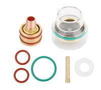 TFM53NCN Tig Welding Kit Tig Torch Welding Torch Glass Cup Collet for WP9 WP20TIG Welding KitTIG KitTIG ColletTIG Glass CupWelding Accessories Tig Cups Size 12 and 10 (1.6mm)