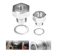 TFNBR M16x1.5 & M12x1.5 to 1/8 NPT Hydraulic Sensor Adapter for All GM LS Engines (LS1/LSX/LS3 4.2L/4.3L/4.8L/5.3L/6.0L/6.2L) LS Swap Exclusive Accessories