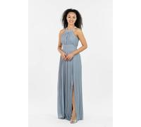 TFNC London Women's Prague Blue Grey Maxi Dress | Size: 16 TFNC London Blue 16