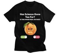 TFRwtf33R Has Science Gone Too Far Orange Monkey T Shirt Black XL