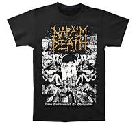 TFRwtf33R KANKE PLE Napalm Death Men's from Enslavement to Obliteration T-Shirt Black S