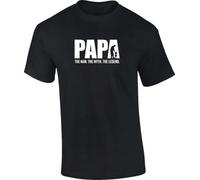 TFRwtf33R Papa The Man The Myth The Legend T-Shirt Black S