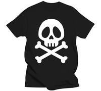 TFRwtf33R Tete de Mort ALBATOR - 80 Annees 80 Manga 1980 Corsaire T-Shirt Black M