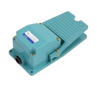 TFS-402 Foot Switch AC 250V 15A 1NO 1NC Treadle Pedal Foot Switch Aluminum Shell 250V 15A Cable Gland Green Switch