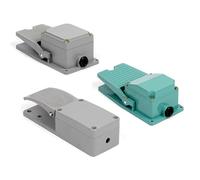 TFS-402 LT-3 YDT1-17 Self Resetting Foot Switch Treadle Pedal Aluminum Metal Shell 1Pcs(TFS-402 Silver Dot)