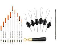 TFS Angling NGT Clear Crystal Waggler Fishing Floats Loaded plus extras.Disgorger,Float Adapters,Grip Stops included in every pack. (Pack A - 10 L)