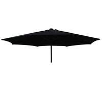 TFS PREMIUM Replacement Parasol Fabric Canopy for Standard & Cantilever Parasols (3m 8arm PREMIUM, Black)