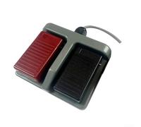 TFS65 Red and Black Dual Foot Switch Pedal for Gaming Efficiency and Equipment Management (C)