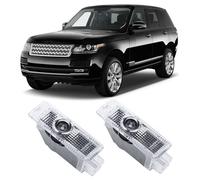 TFSOTLY 2 Pcs Never Fade Door Light Logo, Projection Ghost Shadow Welcome Puddle Light Compatible with Range Rover 2010-2022 Accessories (White & Green)